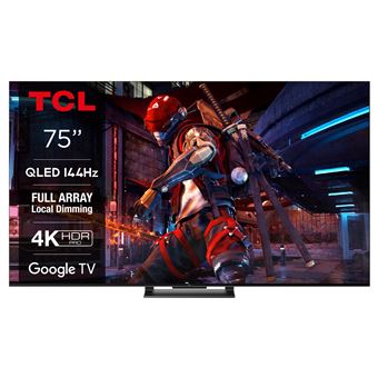 TV QLED TCL 75C745 190 cm 4K UHD Google TV Aluminium brossé - 1