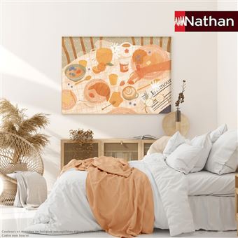 Puzzle 1500 pièces Nathan Le petit-déjeuner Florence Sabatier Collection Carte blanche