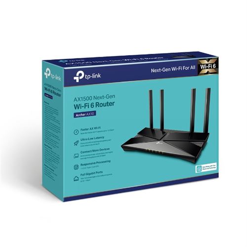 Routeur sans fil TP-Link Archer AX10 Bi-bande Noir