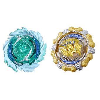 Pack de 2 toupies Beyblade Burst QuadDrive Gilded Balderov B7 Magma Roktavor R7