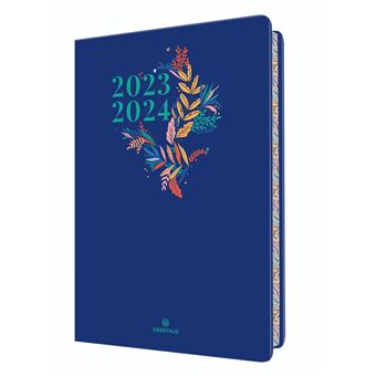 Agenda scolaire semainier Oberthur 2023 2024 25 PEFC S/S Tivoli Bleu