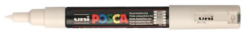 Marqueur Posca conique - UNI - Pointe extra fine - Blanc