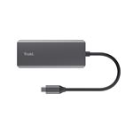 Adaptateur Trust Dalyx USB-C multiports 6 en 1 Argent