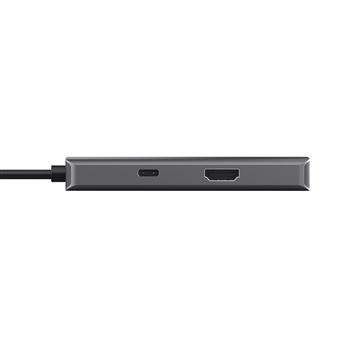 Adaptateur Trust Dalyx USB-C multiports 6 en 1 Argent