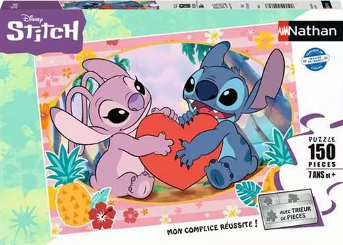 Nathan Puzzle 150 Pièces Moment En Amoureux Disney Stitch