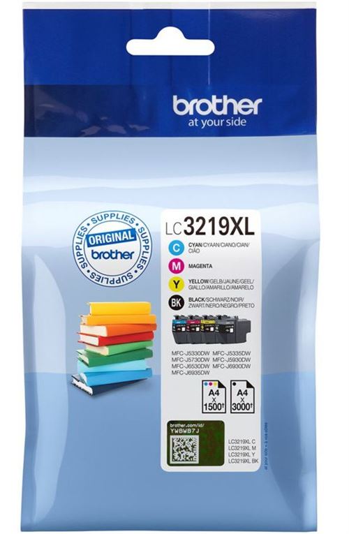 Pack de cartouche d'encre Brother lc3219 4 couleurs XL