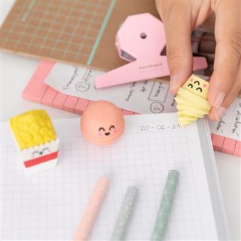 Set 3 crayons avec gomme Mr. Wonderful