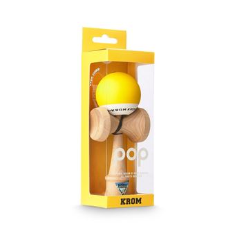 Jeu de plein air Krom Kendama Pop Jaune