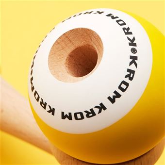 Jeu de plein air Krom Kendama Pop Jaune