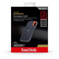 Disque SSD Externe portable SanDisk® Extreme® 2 To Noir