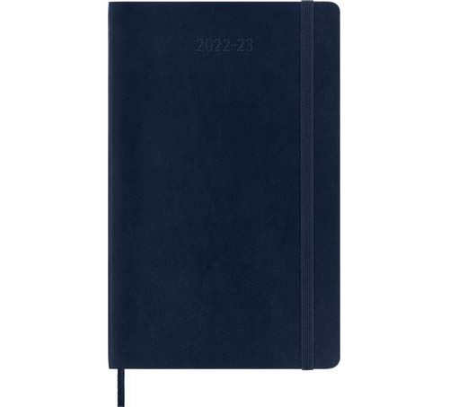 Agenda scolaire Moleskine 2022 2023 Semainier grand format Souple Bleu Saphir