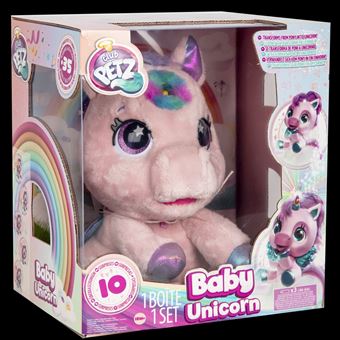 Peluche interactive Club Petz Baby Unicorn Ma licorne surprise