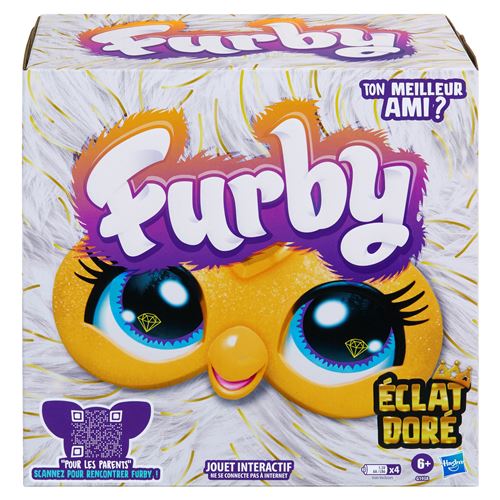 Hasbro Multicolore Peluche Interactive Furby Éclat Doré