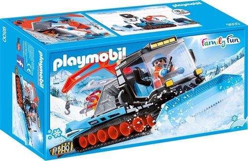 Playmobil Family Fun Les sports d'hiver 9500 Agent avec chasse-neige