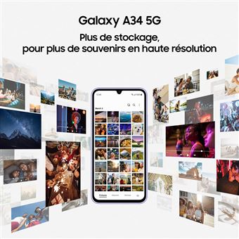 Smartphone Samsung Galaxy A34 6,6" 5G Nano SIM 128 Go Violet