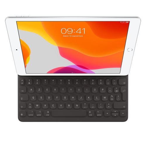 Smart Keyboard Noir Apple pour iPad 9ème génération, 8ème génération et 7ème génération, iPad Air 10.5 pouces et iPad Pro 10.5 pouces
