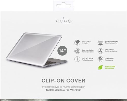 Coque de Protection Transparente pour MacBook Pro 14 pouces