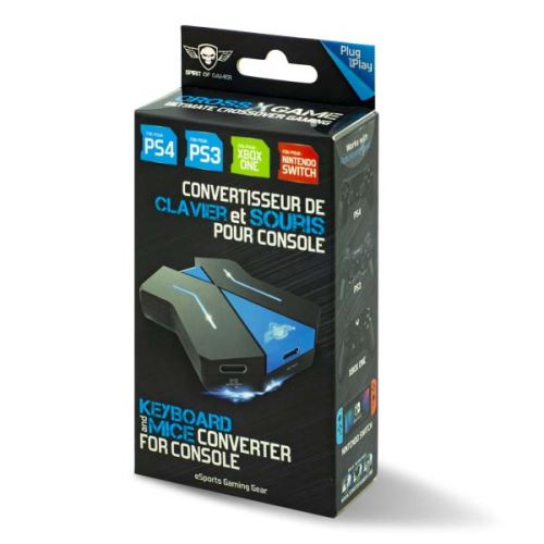 Bundle Pack MK40 Plus Clavier Souris LED RGB Tapis Convertisseur Switch PS4  XBOX One