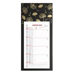 Calendrier mensuel Exacompta Ginkgo 2022 41 x 19 cm Noir