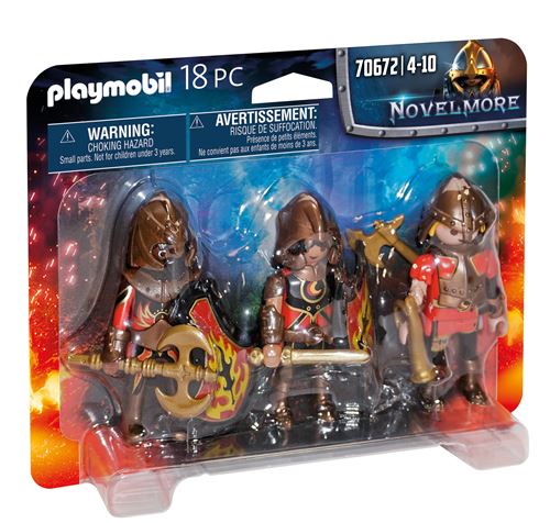 Playmobil Novelmore 70672 3 combattants Burnham Raiders