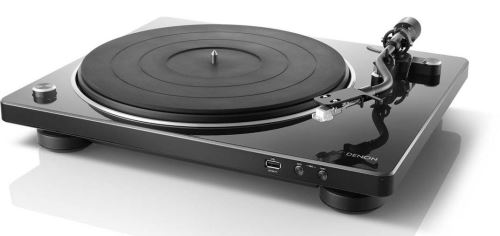 Denon DP450USB Hi-Fi Turntable with original S-Shape tonearm and USB Black