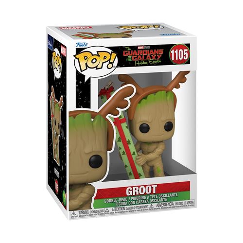 Figurine Funko Pop Marvel The Guardians of the Galaxy Holiday Groot État correct - Funko reconditionné disponible sur Fnac