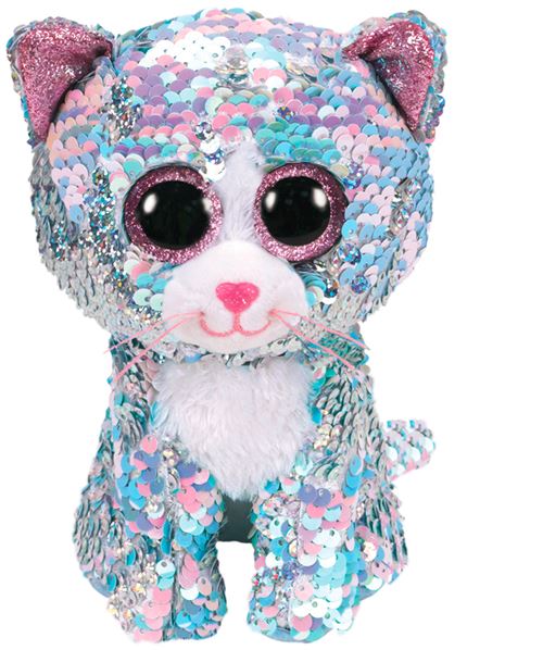 Peluche Ty Flippables Taille S Whimsy le chat 15 cm