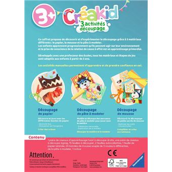 Kit créatif Ravensburger Créakid mini découpage