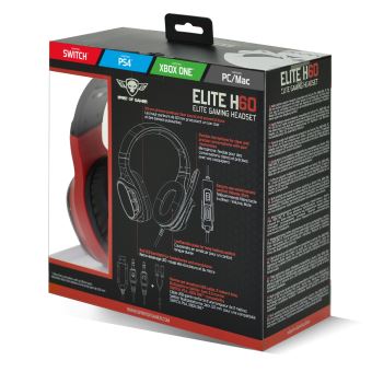 Casque avec fil ELITE-H60 Spirit of Gamer Rouge