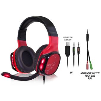 Casque avec fil ELITE-H60 Spirit of Gamer Rouge