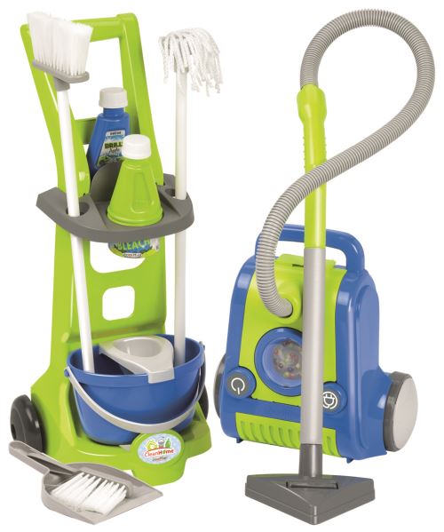 ECOIFFIE CHARIOT MENAGE + ASPIRATEUR
