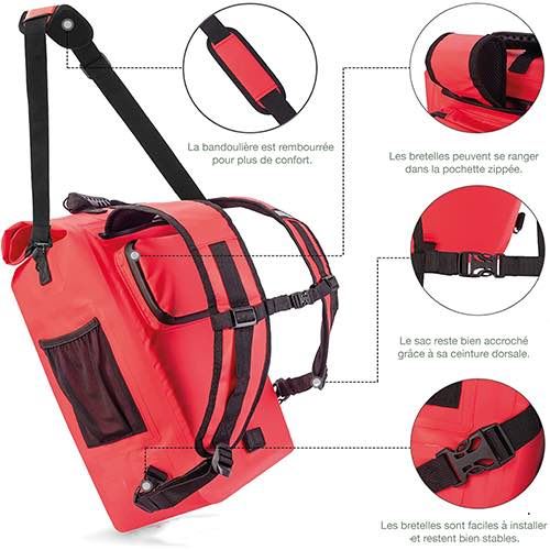 Sac à Dos de Vélo 3 en 1 - Sacoche Porte-Bagage arrière de