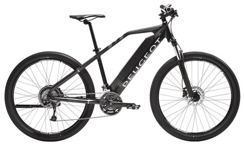 Vélo électrique Peugeot EM03 Moteur roue arrière Taille 43 500 WH Noir