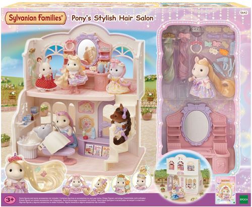 Playset Sylvanian Families Le Salon De Coiffure Des Poneys