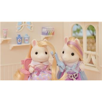 Playset Sylvanian Families Le salon de coiffure des poneys