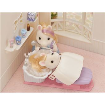 Playset Sylvanian Families Le salon de coiffure des poneys