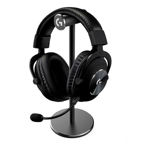 Casque Gaming filaire Logitech G Pro X avec repose casque Noir