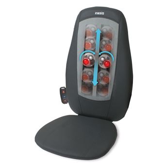 Siège de massage Shiatsu avec chaleur Homedics SBM-195H Noir et Gris