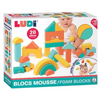 Jouet empilable Ludi Blocs Construction Mousse