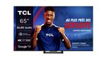 TV QLED TCL 65C745 165 cm 4K UHD Google TV 2023 Aluminium brossé