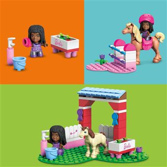 Jeu de construction Mega Bloks Mega Construx Barbie Coffret Saut à cheval