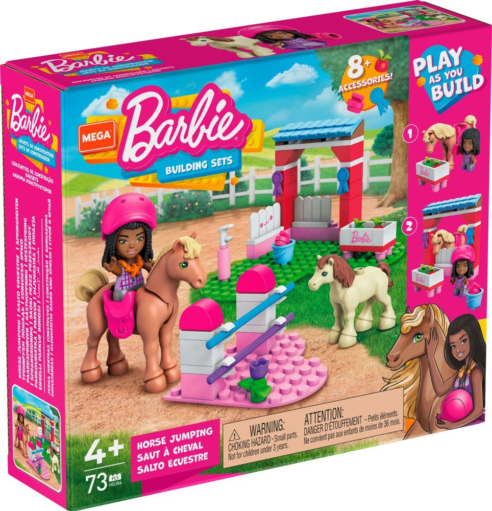 Jeu de construction Mega Bloks Barbie Les écuries - Jeux - Jouets