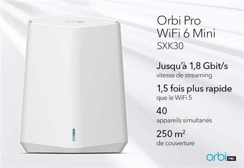 Répéteur Wi-Fi 6 Netgear Orbi Pro Mini AX1800 Dual-Band avec