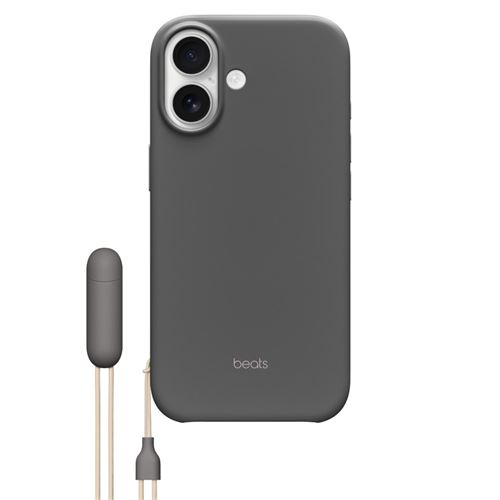 Beats Coque iPhone 17 avec Support Kickstand MagSafe et Contrôle Caméra – Granit