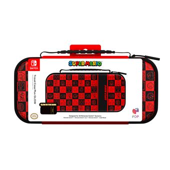 Etui gaming Pdp Plus Glow pour Nintendo Switch Nintento Switch Lite et Nintendo Switch OLED Noir et Rouge