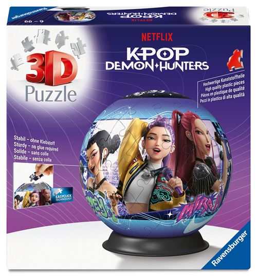 Puzzle 3D 72 Pièces Ravensburger Ball Kpop Demon Hunters