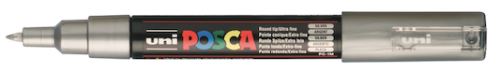 Marqueur Posca pointe conique trait extra-fin Argent