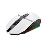 Trust GXT 110 FELOX - Souris - illuminated, gaming - 6 boutons - sans fil - blanc