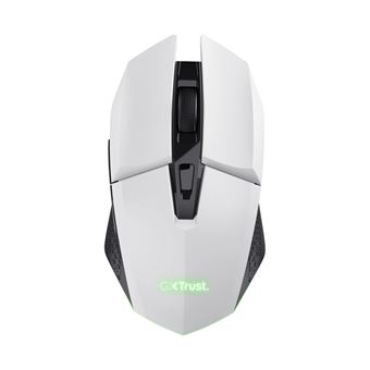 Trust GXT 110 FELOX - Souris - illuminated, gaming - 6 boutons - sans fil - blanc