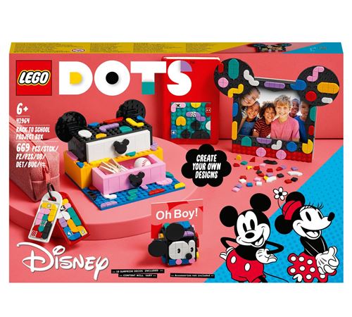 LEGO® DOTS™ 41964 Boîte créative La rentrée Mickey Mouse et Minnie Mouse